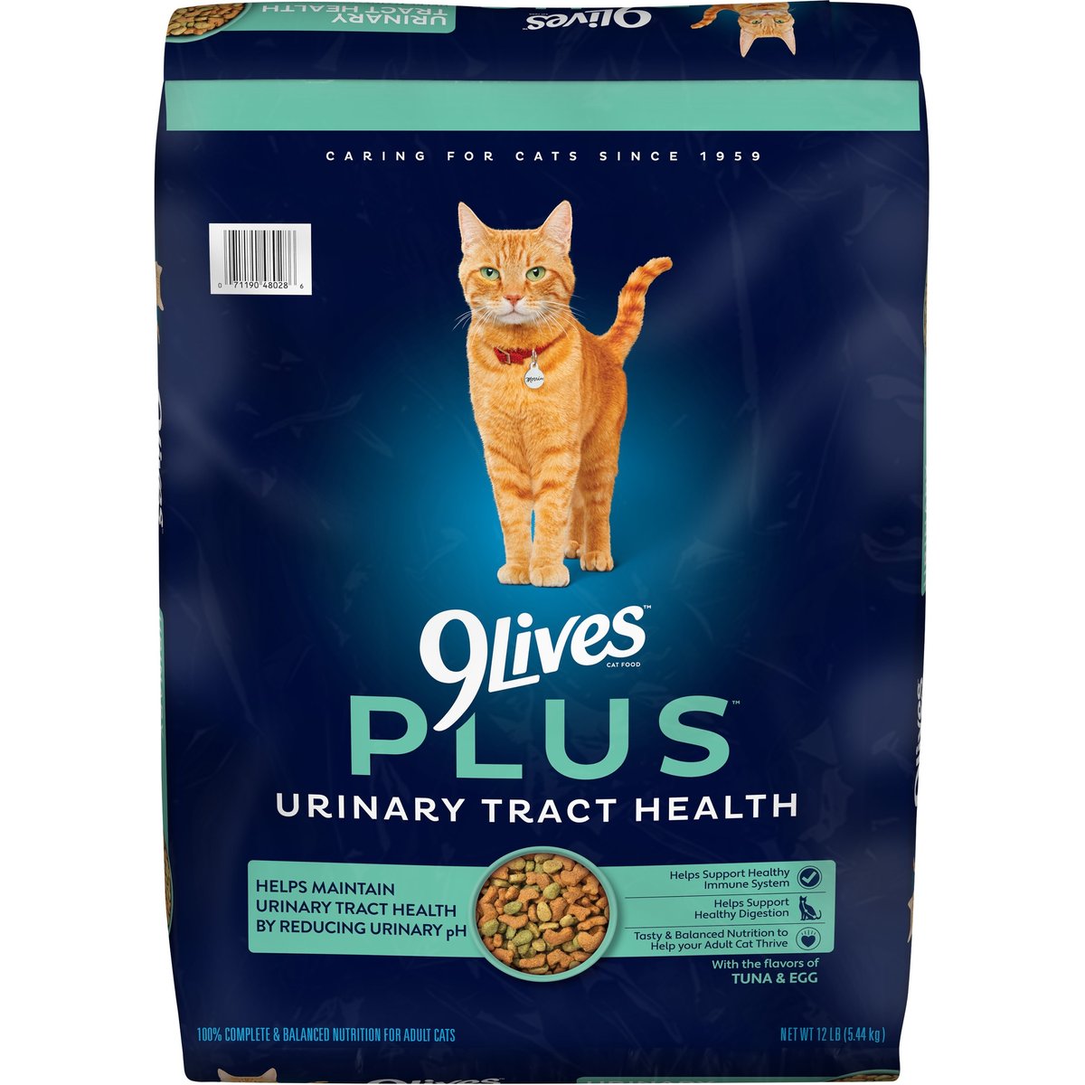 9 Lives PLUS Urinary Tract Health Dry Cat Food, 12-lb bag
