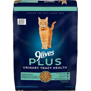 9 Lives PLUS Urinary Tract Health Dry Cat Food, 12-lb bag