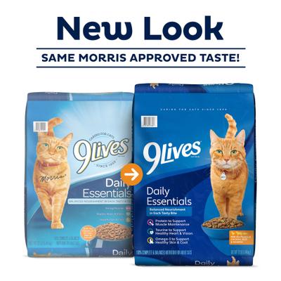 Show full view: 9 Lives Daily Essentials Adult Chicken Beef & Salmon Dry Cat Food, 3.15-lb bag slide 3 of 13