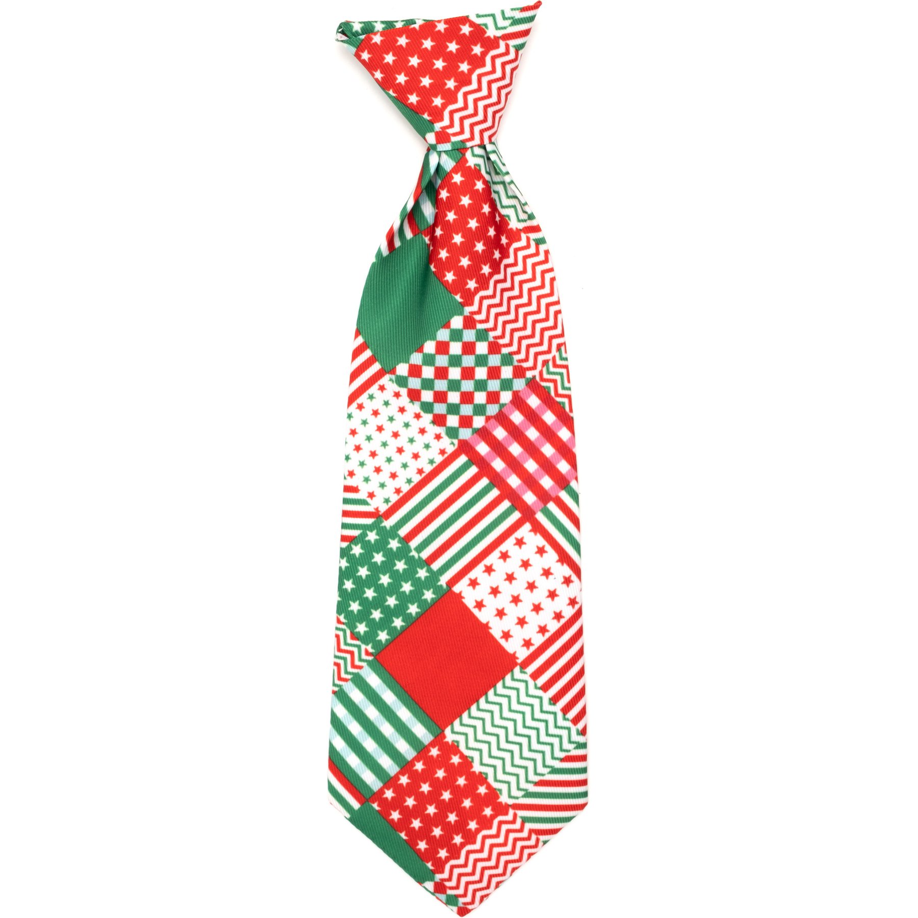 The Worthy Dog Christmas Americana Holiday Dog Neck Tie, Large