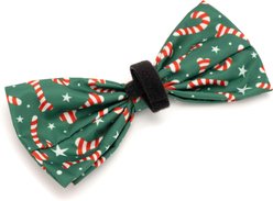 The Worthy Dog Christmas Candy Cane Dog Bow Tie, Large slide 2 of 4