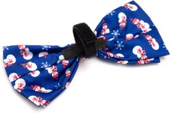 The Worthy Dog Christmas Snowman Dog Bow Tie, Small slide 2 of 3