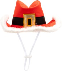 The Worthy Dog Christmas Cowboy Christmas Dog Hat, Small