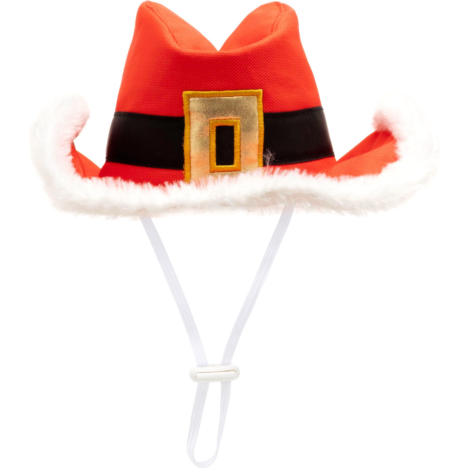 The Worthy Dog Christmas Cowboy Christmas Dog Hat, Large