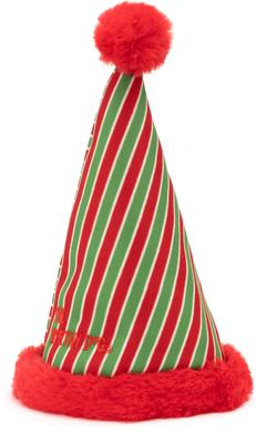 Show full view: The Worthy Dog Christmas Holiday Pawty Dog Party Hat, Large slide 4 of 4