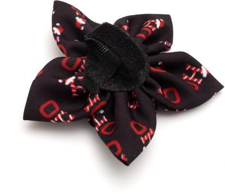 Show full view: The Worthy Dog Christmas Ho Ho Ho Flower Dog Collar Accessory, Large slide 3 of 3