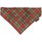 Show in main carousel: The Worthy Dog Red Lurex Plaid Dog Bandana, Small slide 1 of 1