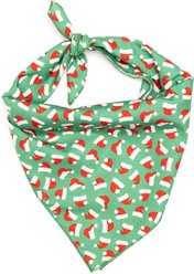 The Worthy Dog Christmas Santa Hats Dog Bandana, Large