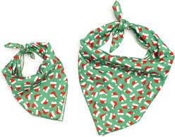 The Worthy Dog Christmas Santa Hats Dog Bandana, Small slide 2 of 3