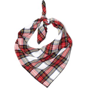 The Worthy Dog Stewart Tartan Red Dog Bandana, Small