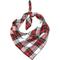 Show in main carousel: The Worthy Dog Christmas Stewart Tartan Red Dog Bandana, Small slide 1 of 4