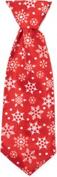 The Worthy Dog Christmas Let It Snow Dog Neck Tie, Large