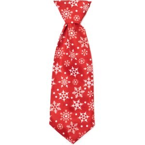 The Worthy Dog Christmas Let It Snow Dog Neck Tie, Large