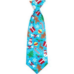 The Worthy Dog Christmas Winter Wonderland Dog Neck Tie, Small