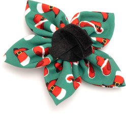 The Worthy Dog Christmas Cowboy Christmas Flower Dog Collar Accessory, Large slide 2 of 4