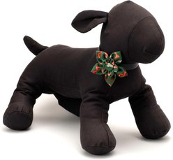 The Worthy Dog Christmas Festive Bones Flower Dog Collar Accessory, Large slide 2 of 4