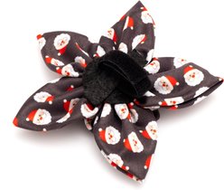 The Worthy Dog Christmas Santa Flower Dog Collar Accessory, Large slide 2 of 3