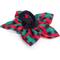 Show in main carousel: The Worthy Dog Christmas Holiday Check Flower Dog Collar Accessory, Small slide 2 of 2