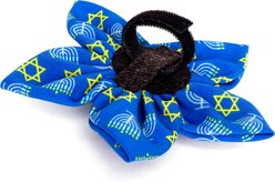 The Worthy Dog Christmas Menorah Flower Dog Collar Accessory, Large slide 2 of 3
