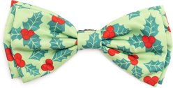 The Worthy Dog Christmas Holly Dog Bow Tie, Small