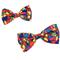 Show in main carousel: The Worthy Dog Christmas Stained Glass Dog Bow Tie, Large slide 2 of 3