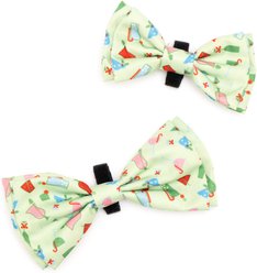 The Worthy Dog Christmas Holiday Cheer Dog Bow Tie, Large slide 2 of 3