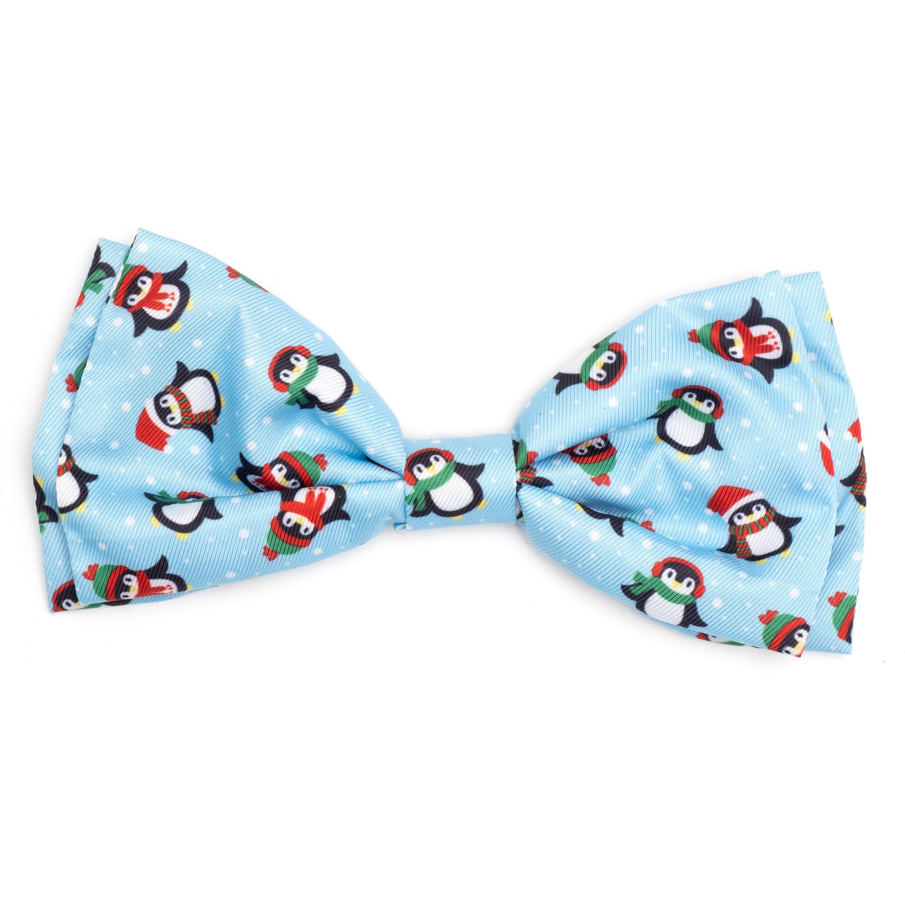 The Worthy Dog Christmas Penguins Dog Bow Tie, Small