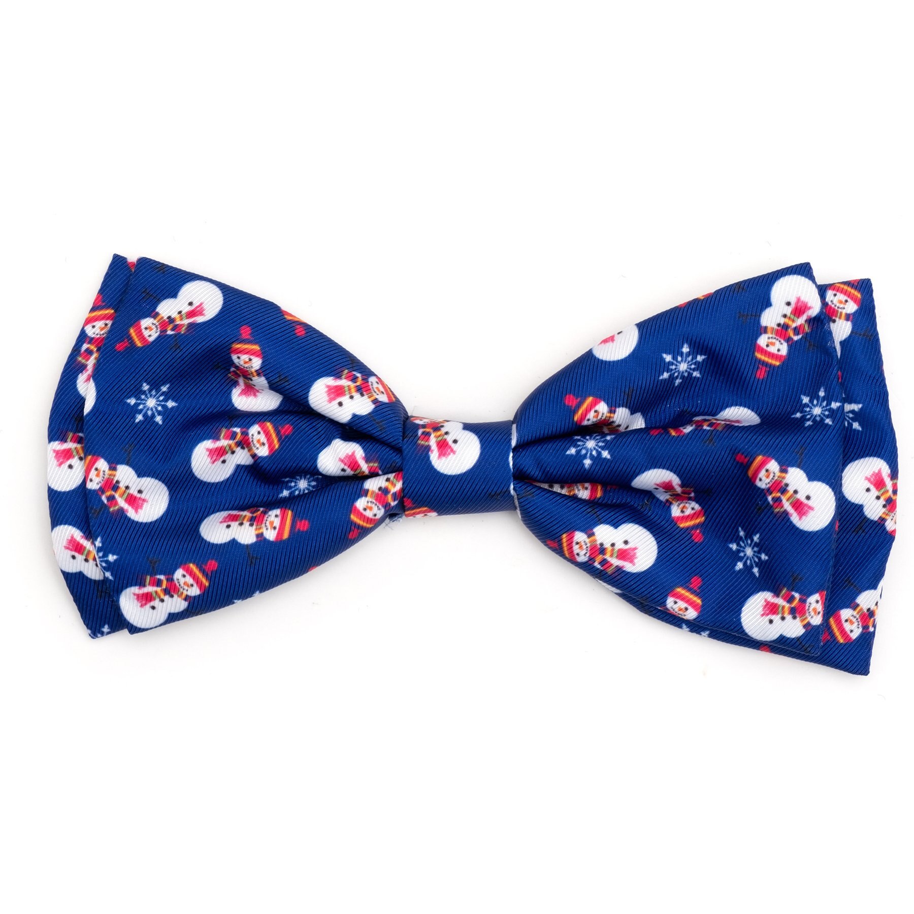 The Worthy Dog Christmas Snowman Dog Bow Tie, Large