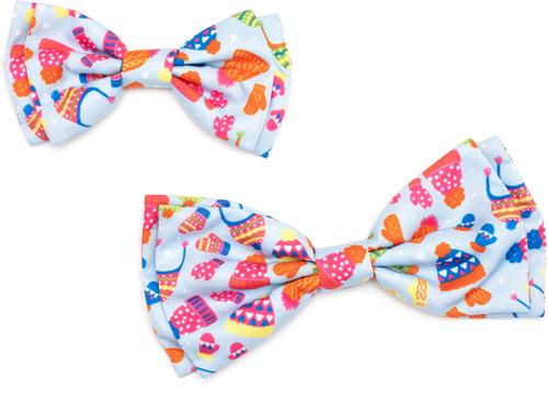 Show full view: The Worthy Dog Christmas Brrrr! Dog Bow Tie, Small slide 2 of 3