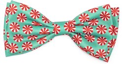 The Worthy Dog Christmas Peppermints Dog Bow Tie, Small