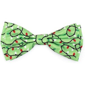 The Worthy Dog Christmas Lit Dog Bow Tie, Small