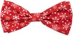 The Worthy Dog Christmas Let It Snow Dog Bow Tie, Large