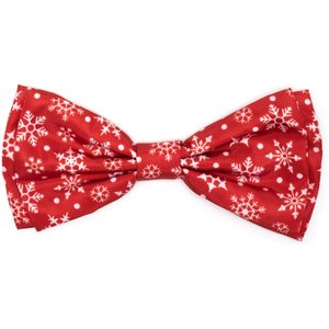 The Worthy Dog Christmas Let It Snow Dog Bow Tie, Large