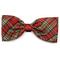 Show in main carousel: The Worthy Dog Christmas Red Lurex Plaid Dog Bow Tie, Small slide 1 of 1