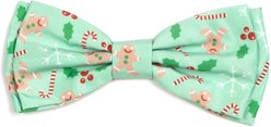 The Worthy Dog Christmas Gingerbread Dog Bow Tie, Small