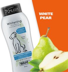 Wahl Whitening Brightening Formula Dog Shampoo, White Pear Scent, Light Blue/Blue, 24-oz bottle slide 2 of 9