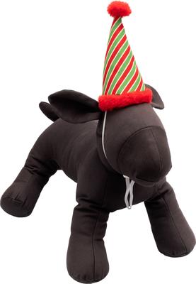 Show full view: The Worthy Dog Christmas Holiday Pawty Dog Party Hat, Large slide 2 of 4