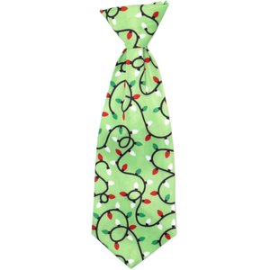The Worthy Dog Christmas Lit Dog Neck Tie, Large