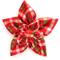 Show in main carousel: The Worthy Dog Christmas Holiday Plaid Flower Dog Collar Accessory, Small slide 1 of 4