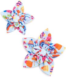 The Worthy Dog Christmas Brrrr! Flower Dog Collar Accessory, Small slide 2 of 3