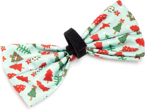 Show full view: The Worthy Dog Christmas Holiday Trees Dog Bow Tie, Small slide 3 of 3