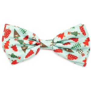 The Worthy Dog Holiday Trees Dog Bow Tie, Large