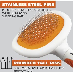 Wahl Flea & Finishing Dog Comb, Orange/White