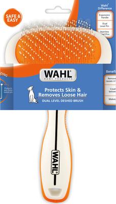 Show full view: Wahl Slicker Dual Level Dog Brush, Orange/White, Large slide 2 of 10