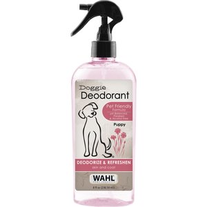 Wahl Cornflower Scented Puppy & Dog Deodorant Spray, Clear/Pink, 8-fl oz bottle