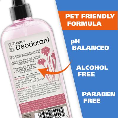 Show full view: Wahl Cornflower Scented Puppy & Dog Deodorant Spray, Clear/Pink, 8-fl oz bottle slide 4 of 7