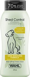 Wahl Shed Control Oatmeal Dog Shampoo, Light Green/Yellow, Lemongrass & Sage, 24-oz bottle