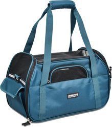 Jespet Soft-Sided Dog & Cat Carrier Bag, Teal Blue, 19-in