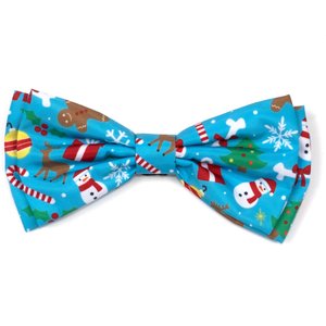 The Worthy Dog Winter Wonderland Dog Bow Tie, Large