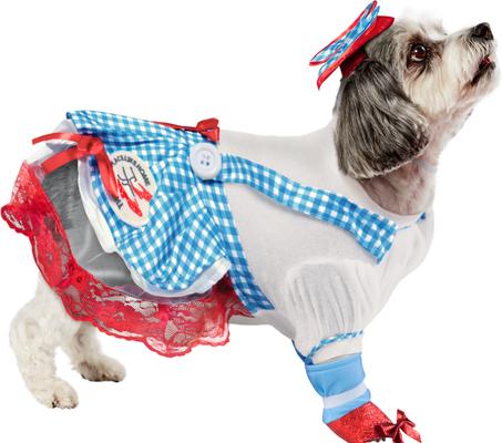 Show full view: Rubie's Costume Company Wizard of Oz Dorothy Dog & Cat Costume, Small slide 2 of 8